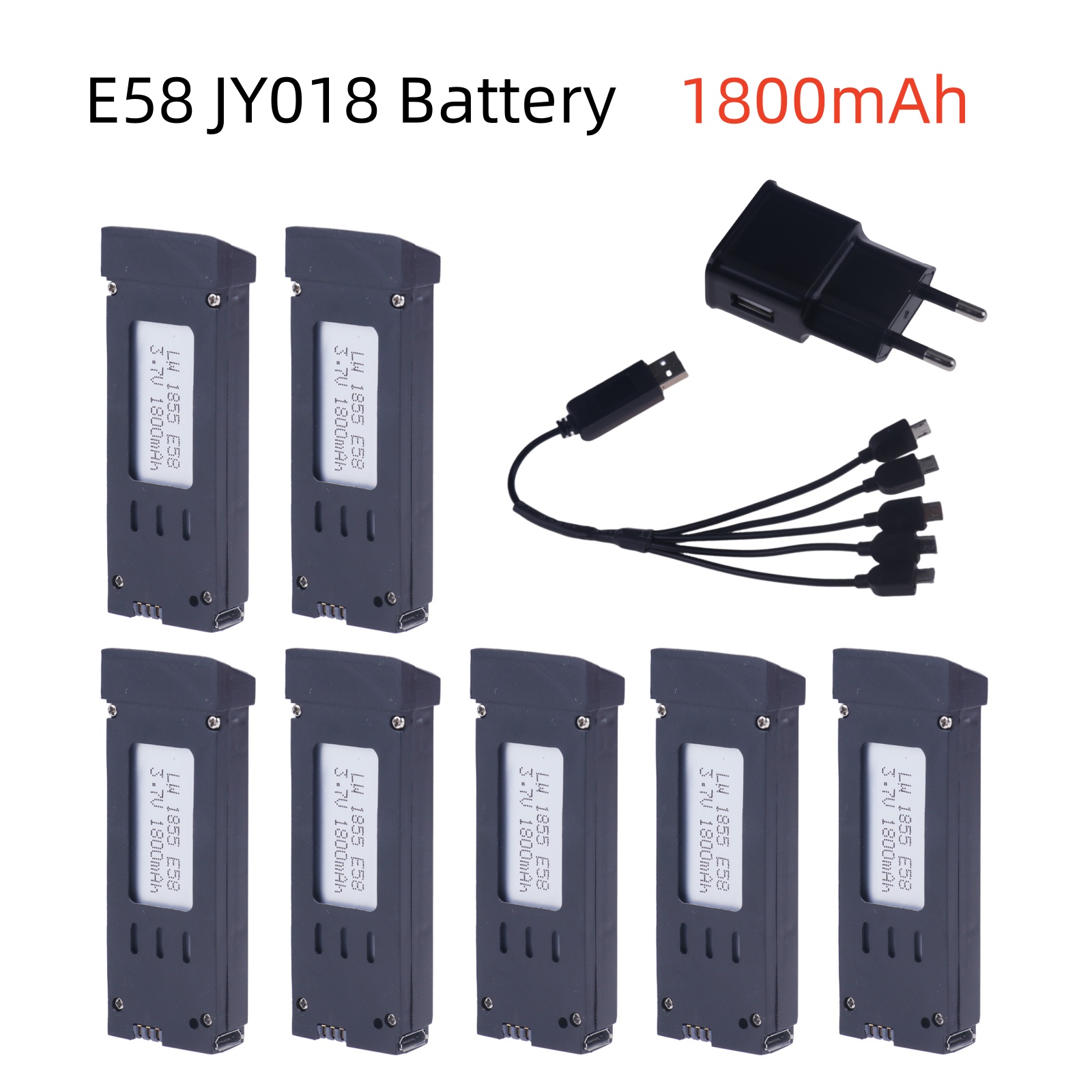 3.7V 1800mAh RC Drone Lithium  - Eachine Drone E58 recension och pris