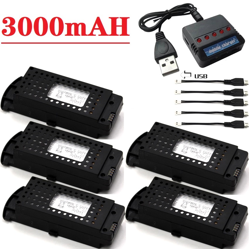 Q6 Drones Battery 3.7V 3000mAh - Eachine Drone E58 recension och pris