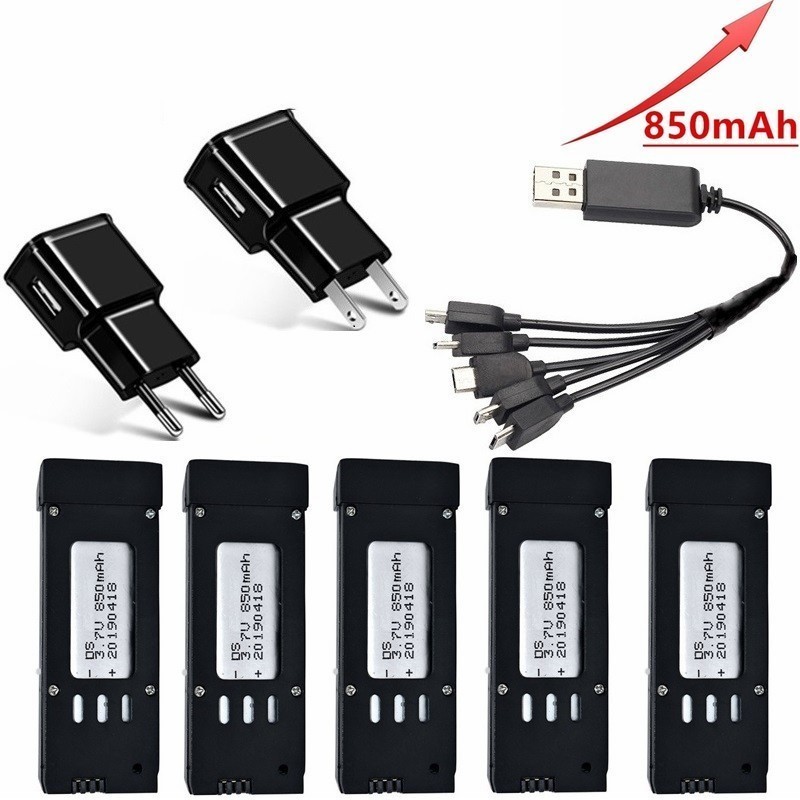( 5-In-1 ) 3.7V 850mAh Lipo Ba - Eachine Drone E58 recension och pris