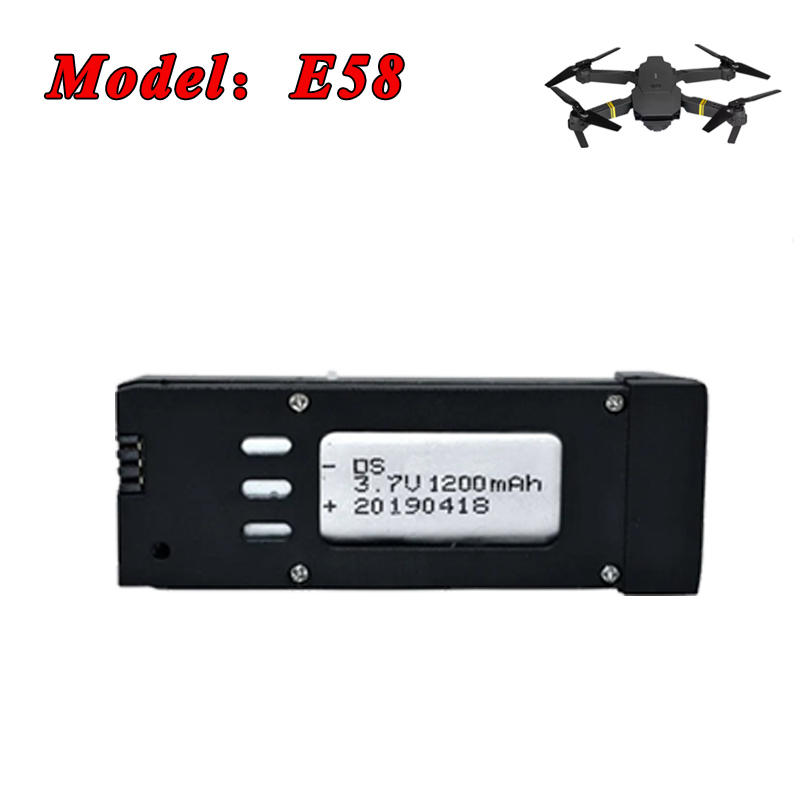 3.7V 1200mAh 1800mAh Lipo Batt - Eachine Drone E58 recension och pris
