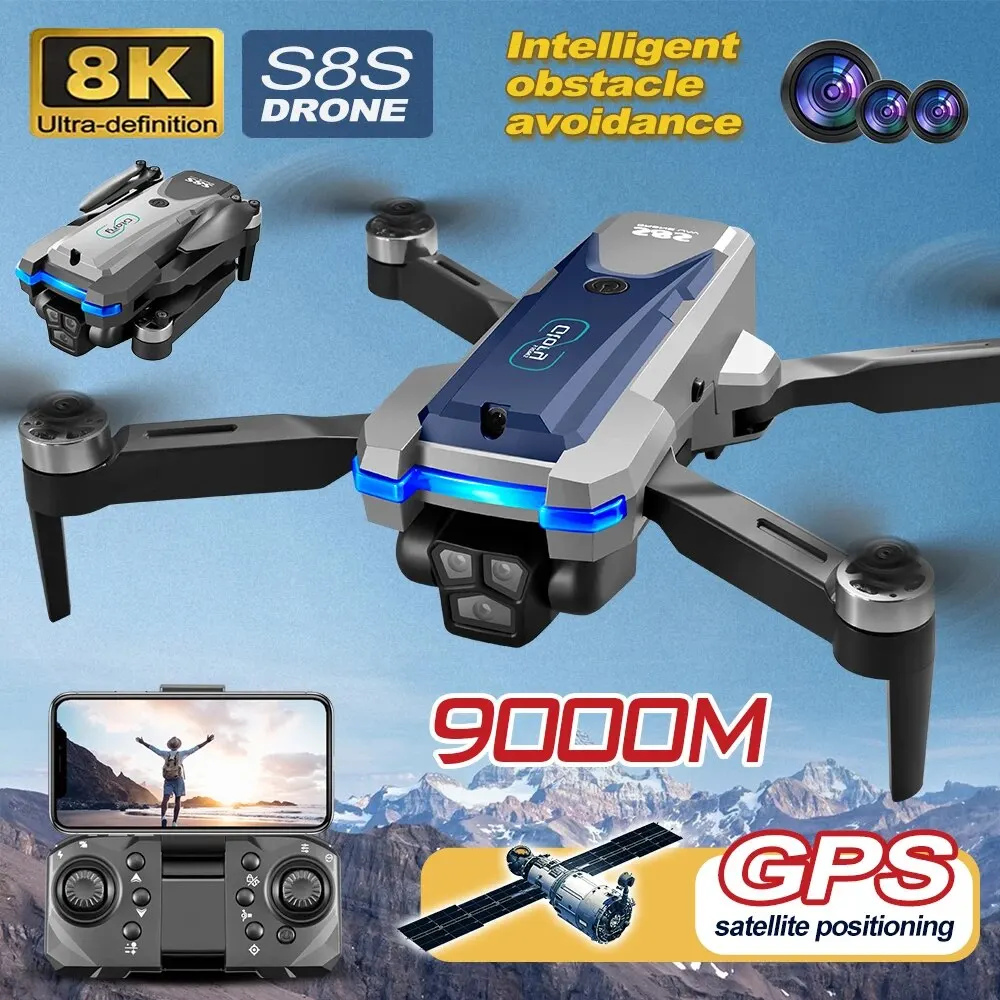 S8S GPS Drone 5G Wifi 8K HD Du - Drone Mapping recension och pris