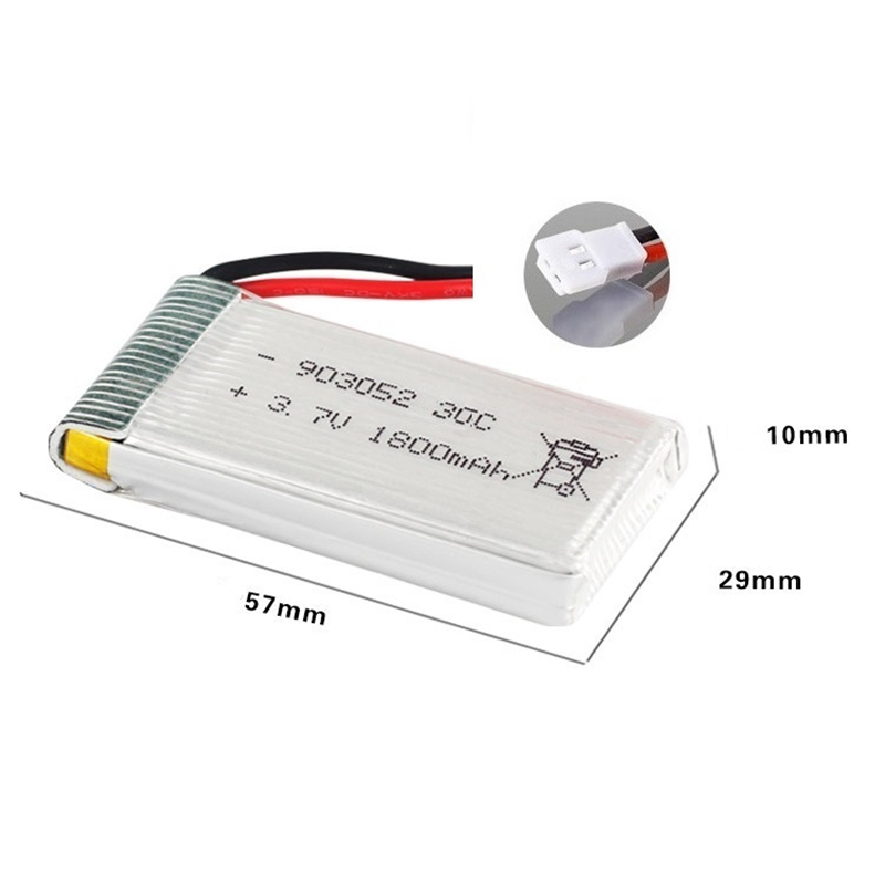 Upgrade 3.7v 1800mAh Lipo Batt - Eachine Drone E58 recension och pris